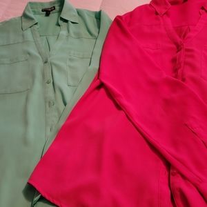 2 Express Portofino Blouses M